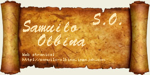 Samuilo Olbina vizit kartica